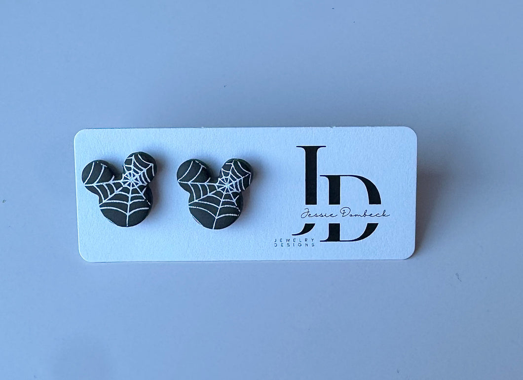 Spider Web Mouse Studs