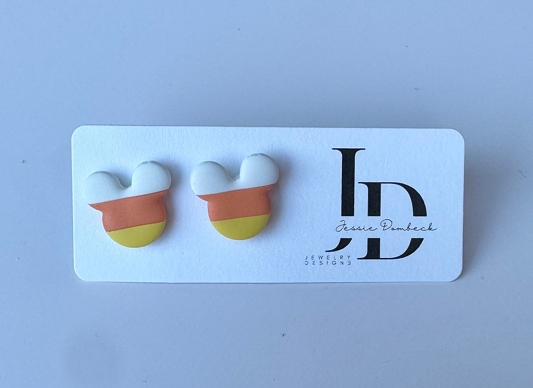 Candy Corn Mouse Studs