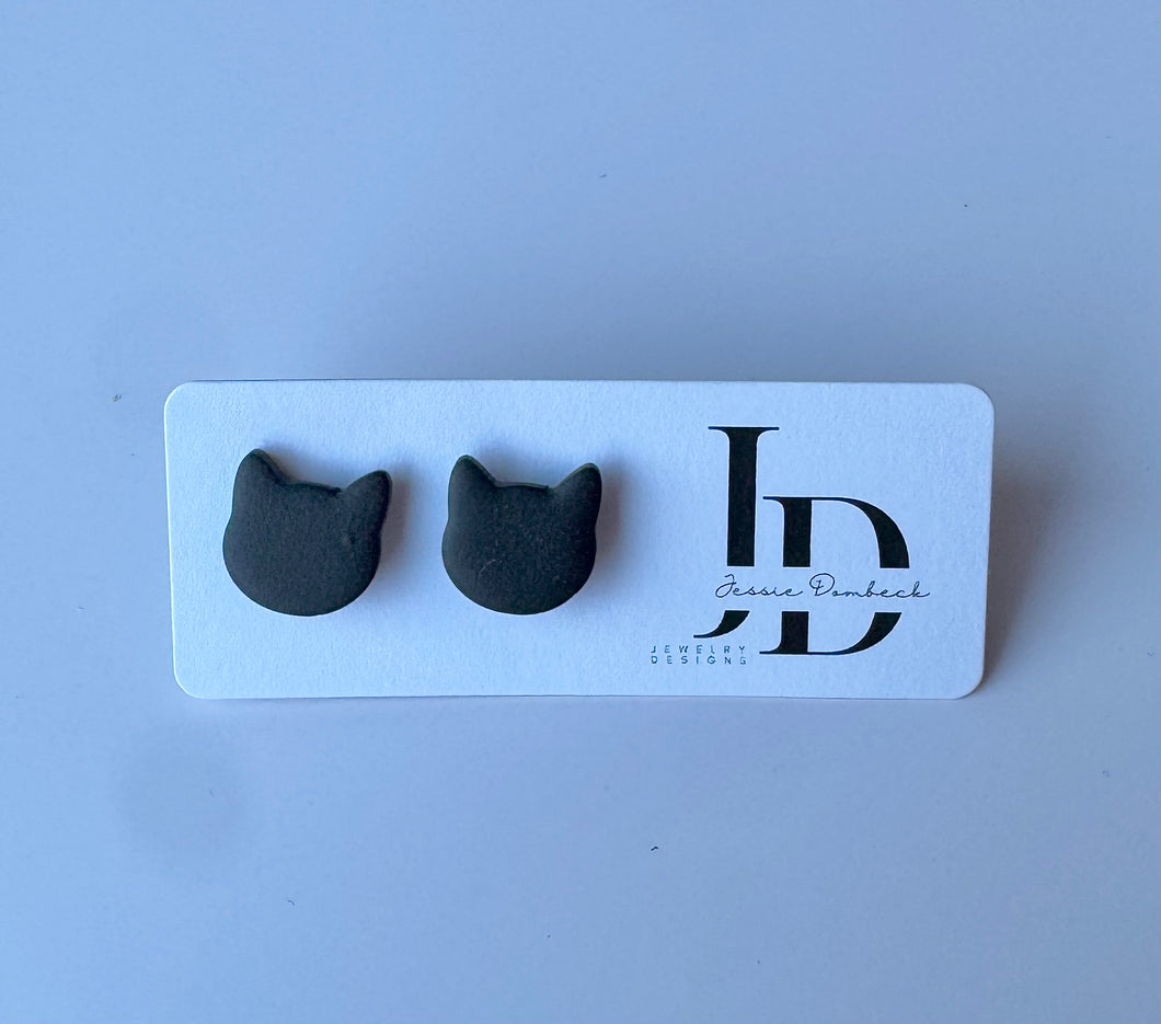 Black Cat Studs