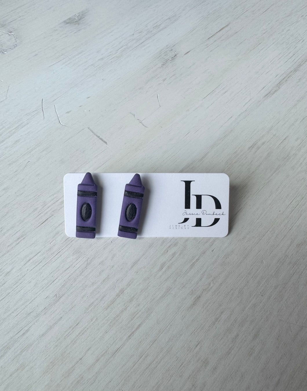 Purple Crayon Studs